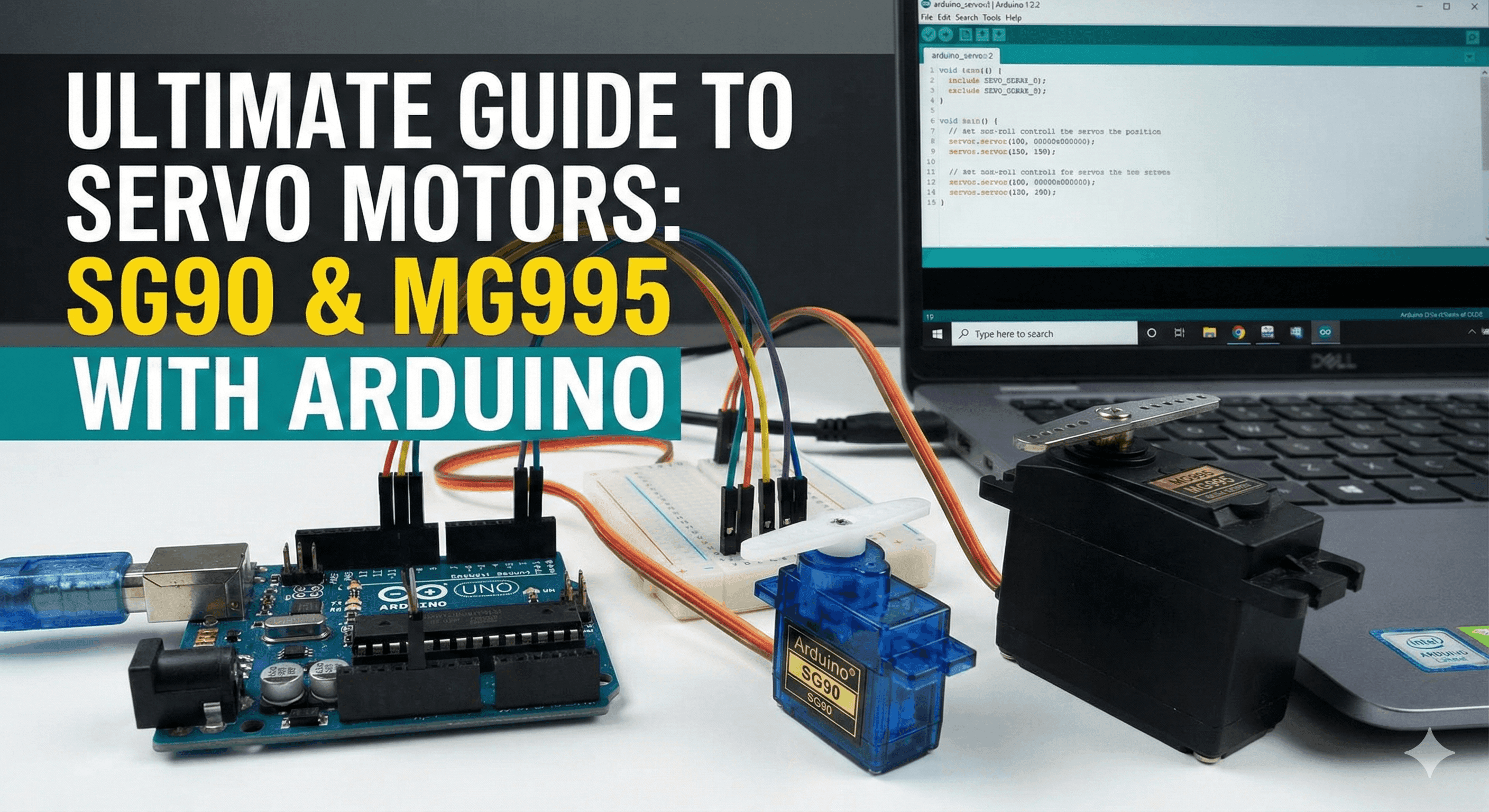 Ultimate Guide to Servo Motors: SG90 & MG995 with Arduino